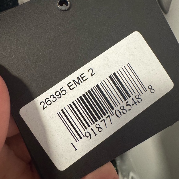 NWT $398 MAC DUGGAL Sequined Faux Wrap Long Sleeve Gown DRESS EMERALD 26395 - Picture 5 of 5